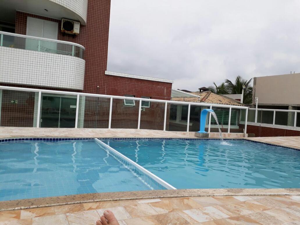 Frente mar piscina churrasqueira wifi garagem portaria 24hs Solemar Exterior foto